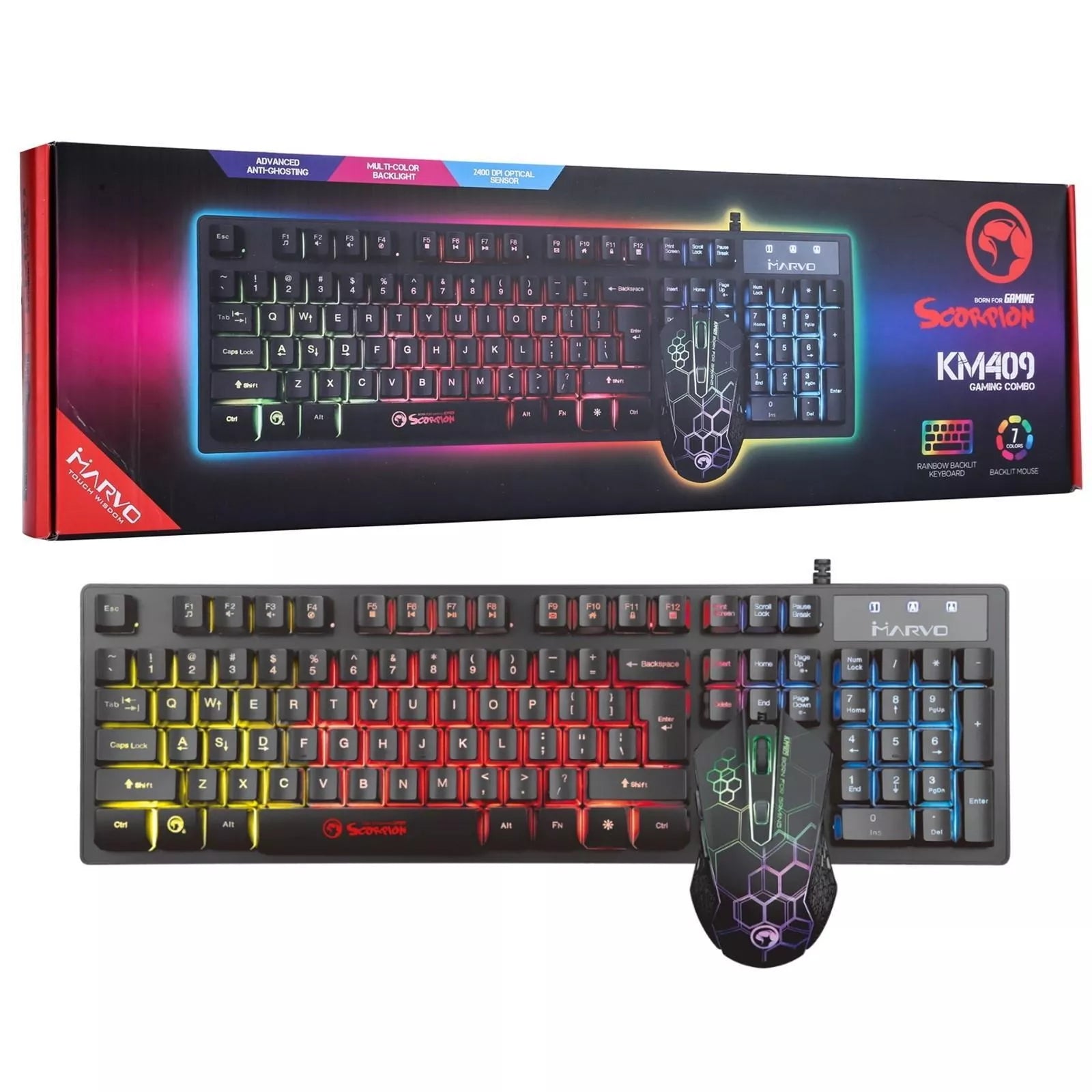 Marvo Scorpion KM409 Keyboard and mouse